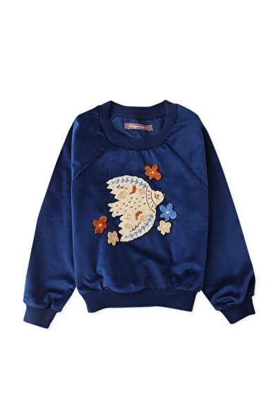 Gingersnaps بلوفر مطرز بتصميم طائر للبنات
