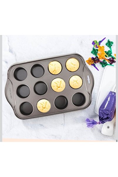 cc bin shihon 12-Cavity Black Non-Stick Cheesecake Mold/Molds - High Quality