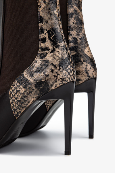 Valmenti Kadın Hakiki Deri Kahverengi Topuklu Bot