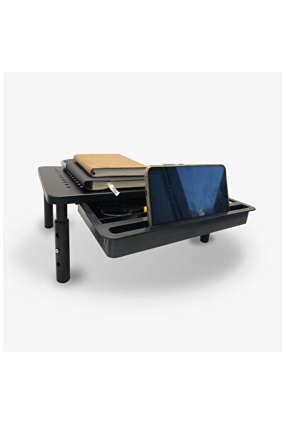 sharpdo Metal Monitor Stand,Adjustable Laptop Riser,Height Adjustable,Desk Monitor Stand Underneath Storage