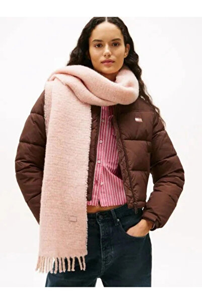 Tommy Hilfiger Tjw Heritage Solid Color Women's Pink Scarf Aw0Aw17903Tio