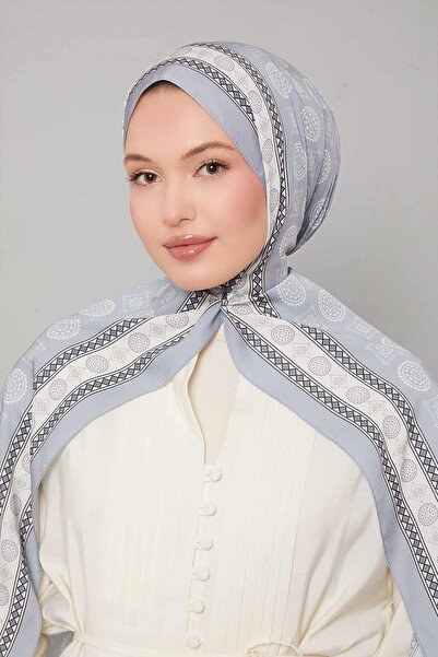 Levidor A.Gri Motif Desen Club Şal