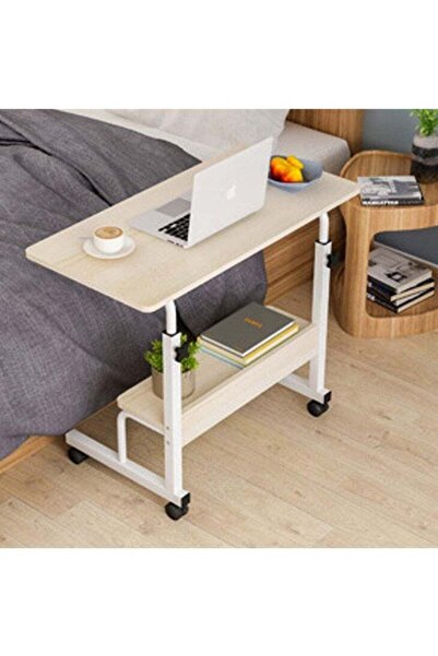 ZUIHAO 80x40cm Height Adjustable PC Notebook Standing Laptop Cart End Side fo...