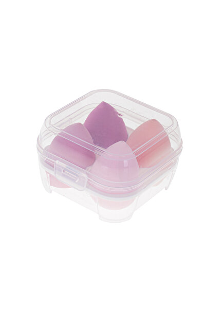 zola Set de 4 bureți de machiaj, diverse forme și nuanțe, dimensiunea buretelui 6,5x3,5 cm