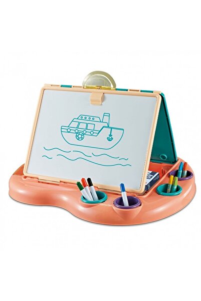 zola Tablă de scris pentru copii, Zola®, cu accesorii incluse și foi albe, portocaliu