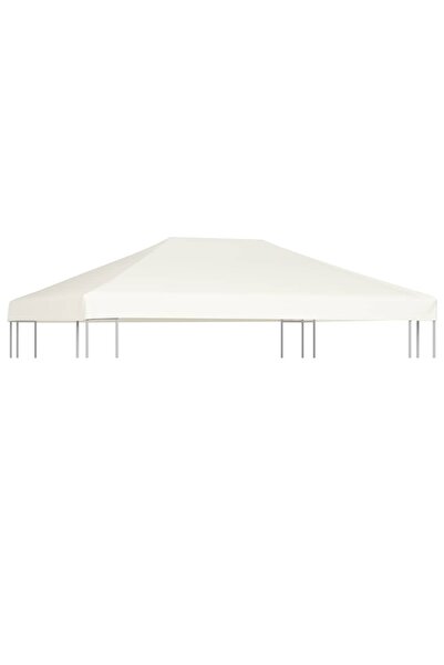 vidaxl Gazebo Top Cover 310 g/m² 4x3 m Cream White
