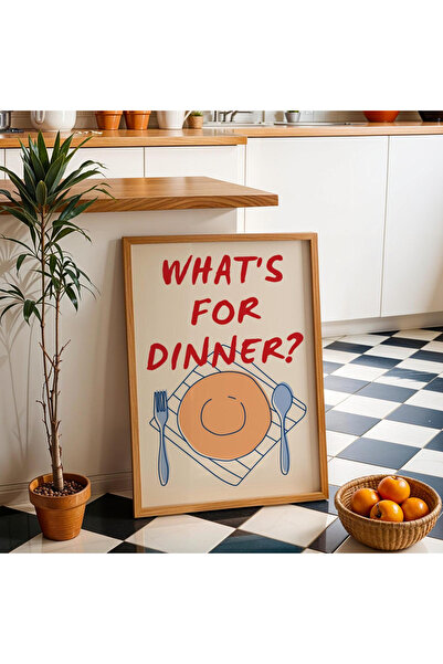 Tuba Decor Tablou de bucătărie dintr-o singură bucată cu rama din lemn