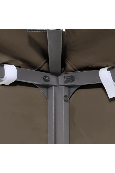 vidaxl Gazebo Top Cover 310 g/m² 3x4 m Taupe
