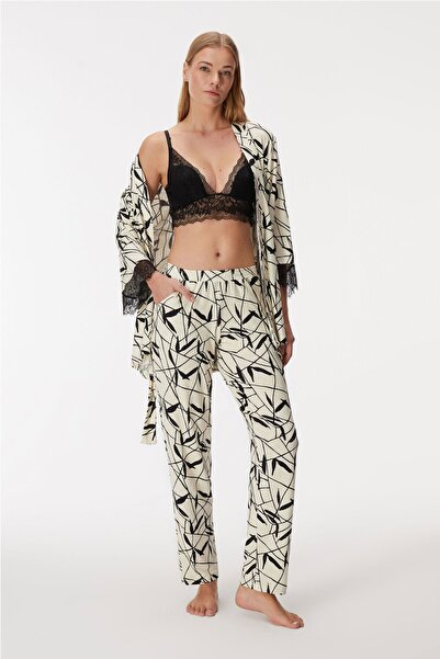 Anıl Жіночий халат, бралет і штани 11496