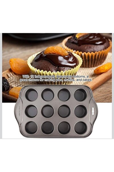 cc bin shihon 12-Cavity Black Non-Stick Cheesecake Mold/Molds - High Quality