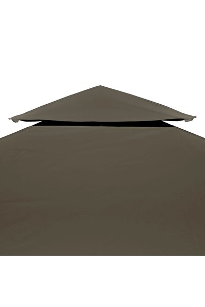 vidaxl 2-Tier Gazebo Top Cover 310 g/m² 3x3 m Taupe