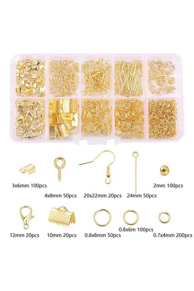 Choice Golden 700PCS 4Color 10 Grid Box Decoration Accessories Lobster Buckle Horse Buckle Opening Single C