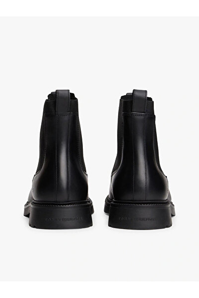 Tommy Hilfiger Hilfiger Comfort könnyű bőr Chelsea férfi fekete csizma FM0FM05591BDS