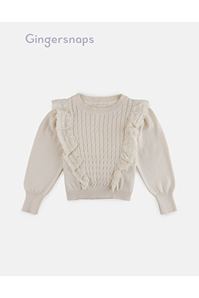Gingersnaps Girls Ruffled Long-Sleeve Pullover