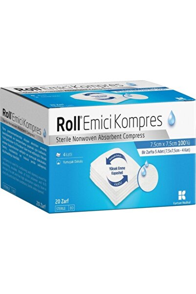 Roll Emici Kompres 7.5 x 7.5 cm 100lü
