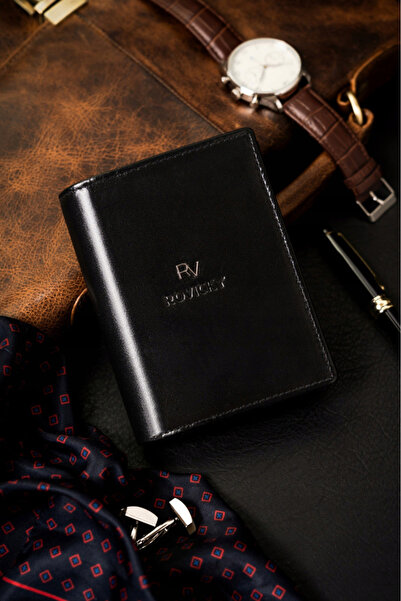 Other Men's wallet equipped with an RFID system made of leather - Rovicky