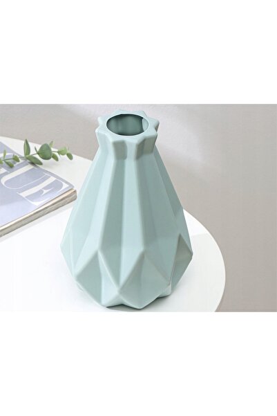 zola Decorative 3D flower vase, plastic, capacity 1.5 L, diameter 7 cm, size 20 x 14 cm