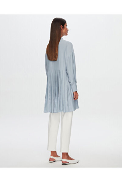 MISS DALIDA T24Y-6054 Plise Detaylı Tunik BLACK