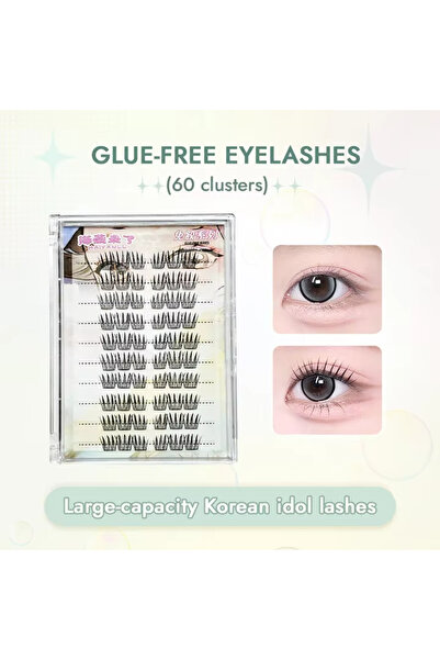 Choice5 HGNT-60 HAIYANLL 48 Clusters Large Capacity Glue-free False Eyelashes...