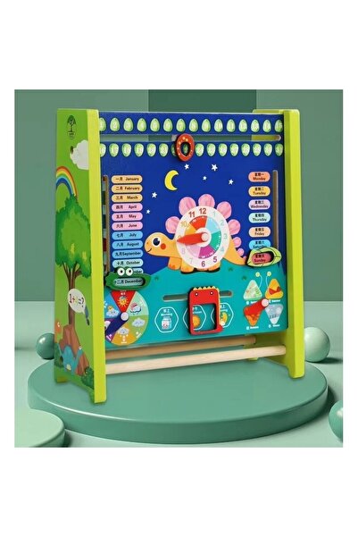 Picodino Montessori Counting and Calendar in ROMANIAN LANGUAGE, Wooden 2 in 1 – Multifunctional Educational Game