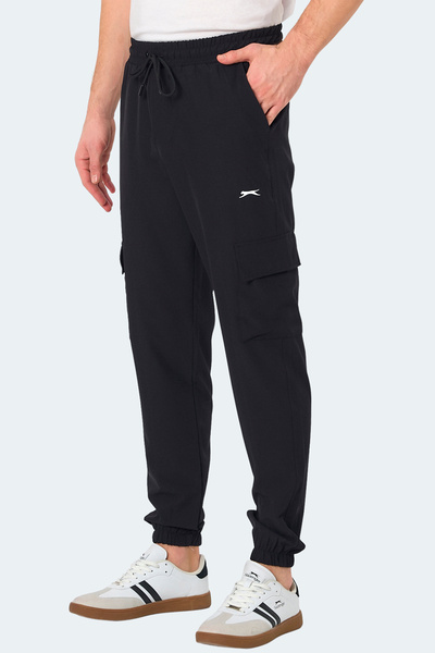 Slazenger Napolla Men's Slim Fit Black Sweatpants with Pockets