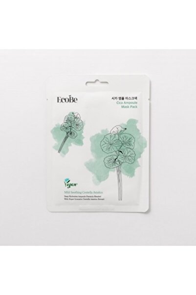 Ecobe Κορεατική μάσκα Cica με Centella Asiatica — Επισκευή και καταπράυνση γι...
