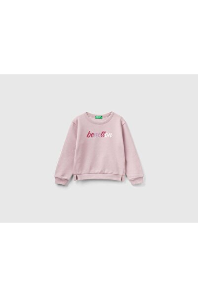 United Colors of Benetton بلوفر بناتي بطبعة لامعة