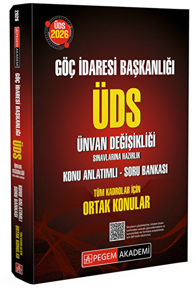 Pegem Akademi Yayıncılık 2026 Göç İdaresi Başkanlığı ÜDS Ünvan Değişikliği Sı...