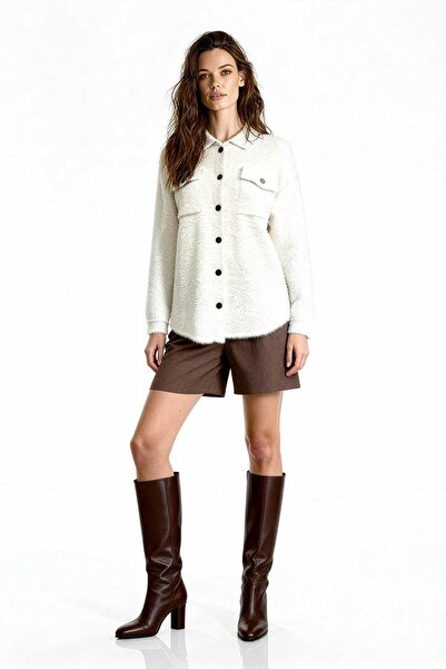 UTOPIAN Gol Düğme Detaylı Triko Ceket