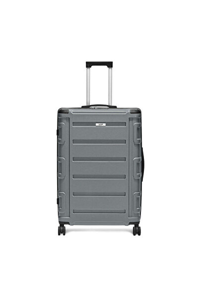 Vip Cyprus 8 Wheel Hard-Shell Luggage, Grey ,Durable Design with TSA Lock, Lightweight (SET)