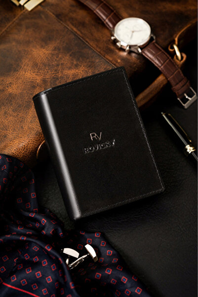 Other Extensive men's wallet made of genuine leather with RFID system - Rovicky