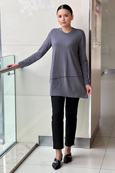 MISS DALIDA Missdalida Hem Cupro Asymmetric Cut Mercerized Tunic