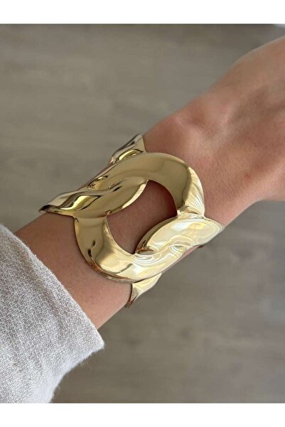 İREM YILDIZ Halka Model Gold Kelepçe