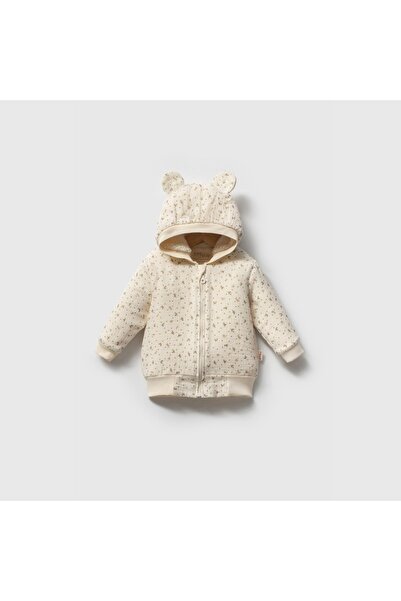 Tiffany Baby Girl Wool Flower Muslin Cardigan Cream 39027