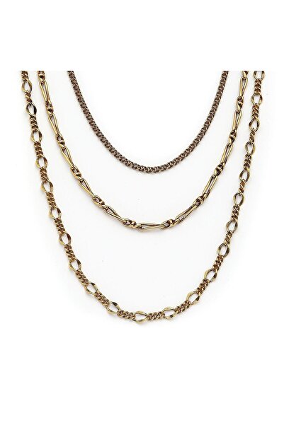 Mon Reve Infinity Links Altın Kaplama Zincir Kolye