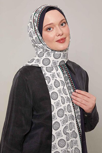 Levidor K.Lacivert Motif Desen Club Şal