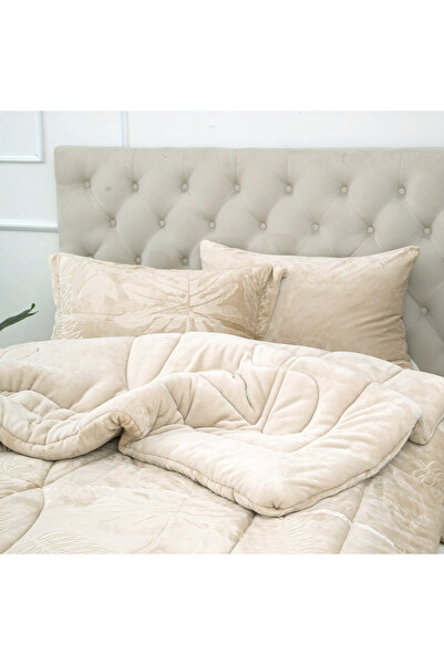 sadir Linda Luxury Velvet Winter Duvet Set, Single and a Half, 4 Pieces