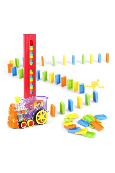 zola Trenuleț interactiv cu domino, Zola, electric, 60 de piese, cu lumini și...