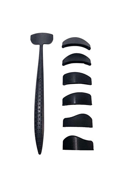 Ubix Kit bureți din silicon pentru machiajul pleoapelor, 6 bucăți, plastic și silicon, reutilizabili, negri