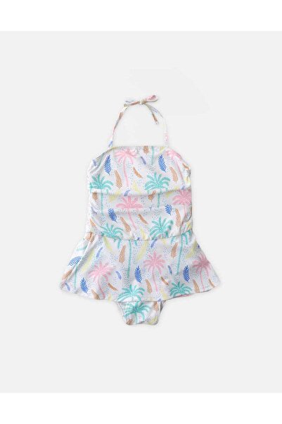 Gingersnaps ملابس سباحة مطبوع للبنات من قطعة واحدة