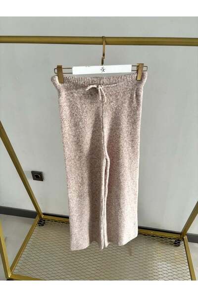 Sude Kızanlıklı Yumoş Knitwear Pants
