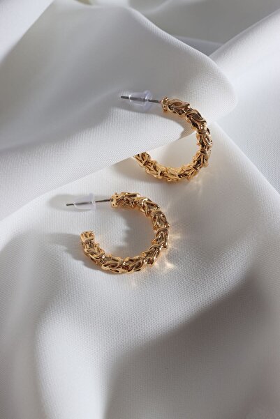 LA PERRY ACCESSORIES Vintage Gold Hoop Earrings