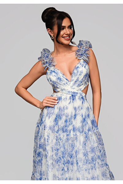 OMBRE Evening dress LA-OM-DLR161 - blue