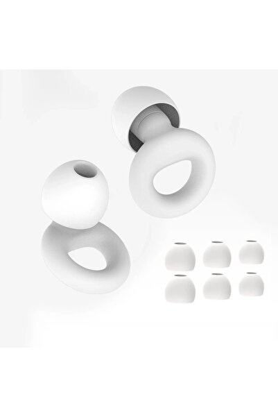 Choice White HUAK 8 Ear Tips in XS/S/M/L Quiet Ear Plugs for Noise Reduction – Super Soft, Reusable Hearing