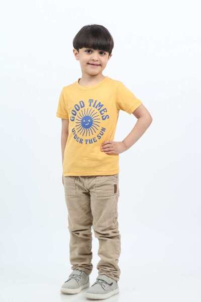 Gingersnaps Boys' Short-Sleeve T-Shirt with Front Print