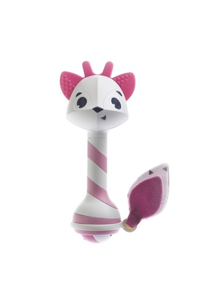 Tiny Love Teething toy, Florence, with rattle, 3 months plus, Pink with White