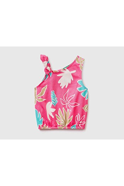 United Colors of Benetton Girls Tropical Print Top