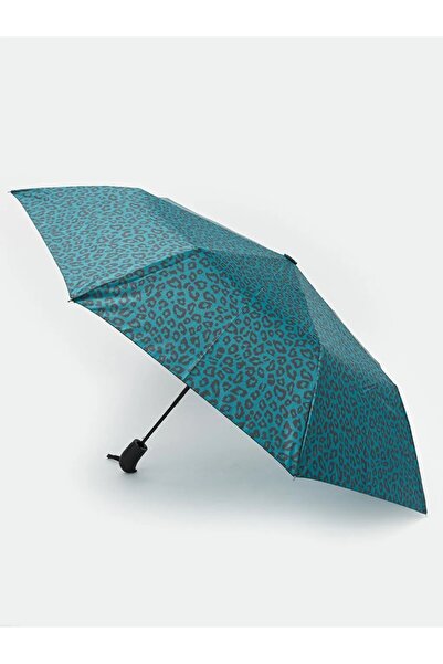 LC Waikiki LCW ACCESSORIES Karışık Leopar Desenli Kılıflı Otamatik Kadın Şemsiye