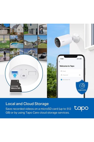 tapo 2K 3MP Smart Wire-Free Indoor/Outdoor Security Camera,Smart Person Detection|Color Night Vision