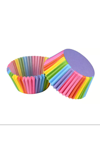 Cesiro Paper cupcake liners, 100 pcs, Rainbow